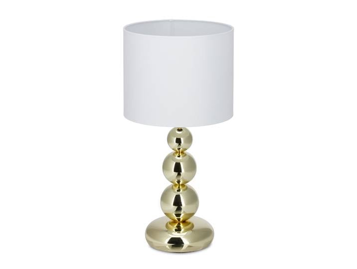 Tischlampe Gold Weiss-Gold-Schwarz