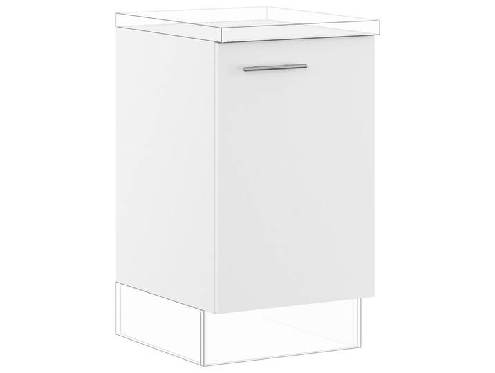 Impuls Spülenunterschrank IP 1200, Weiß, einzeln stellbar, 50x87.8x57.6 cm, Pefc, Goldenes M, Made in Germany, individuell planbar, Küchen, Küchenmöbel, Küchenschränke, Küchenunterschränke