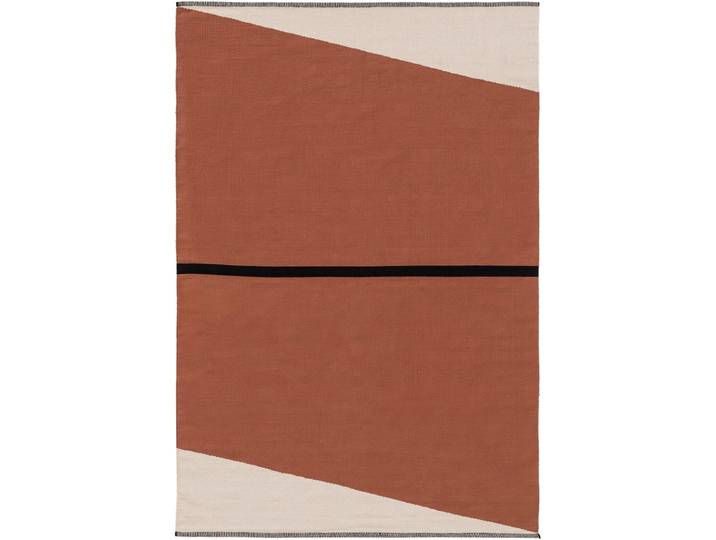 Tapis en coton terracotta 120x170
