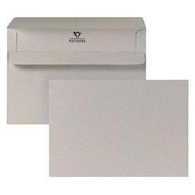 Posthorn Briefumschlag DIN C6 ohne Fenster 75g/m² mit Selbstklebung Recyclingpapier grau (C6, 1000x) (01200481)