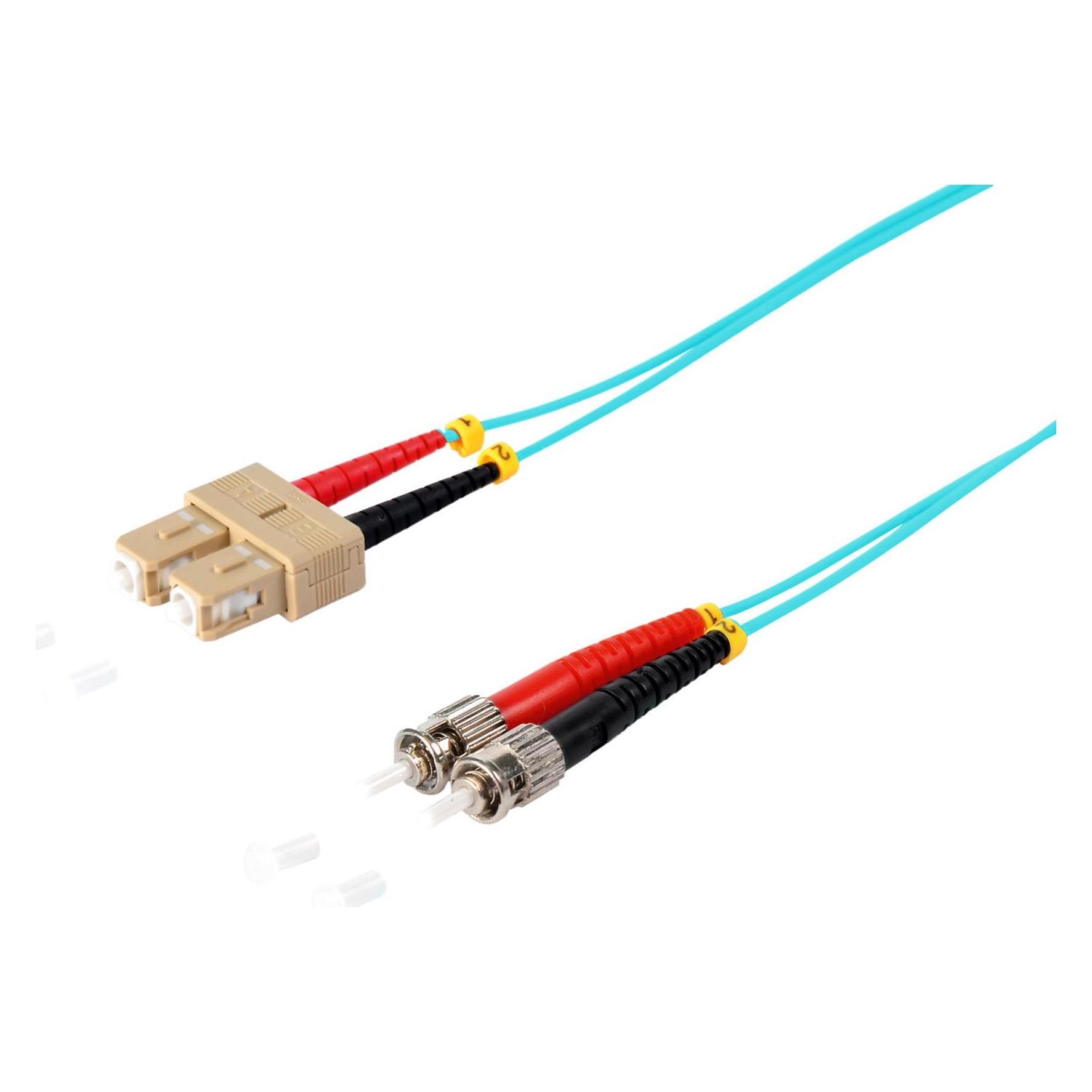 Shiverpeaks S/CONN maximum connectivity LWL-Duplex Patchkabel SC/ST 50/125µ, OM3, aqua, 3,0m (3 m) (77913/3)
