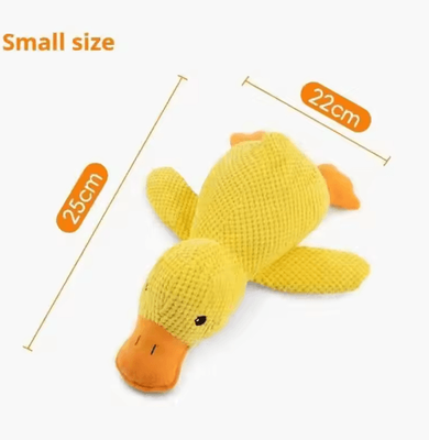 Inspire Picks Calming Plush Duck Dog Toy Squeaky Chew Companion For Puppies & Dogs small Duck