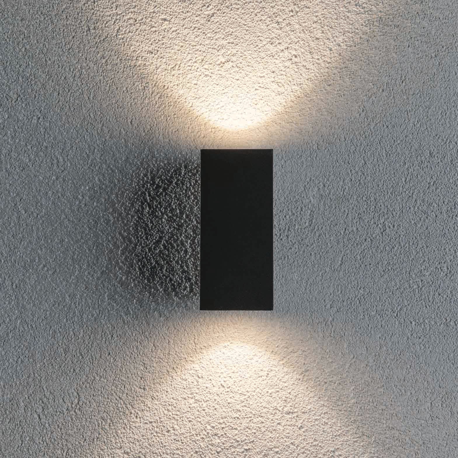 Paulmann - Outdoor Flame 6.6W LED Dual Output Wall Light in Anthracite