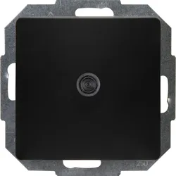 Kopp 650674080 PARIS - Universalschalter (Aus-/Wechsel) mit Beleuchtung, Farbe: schwarz matt