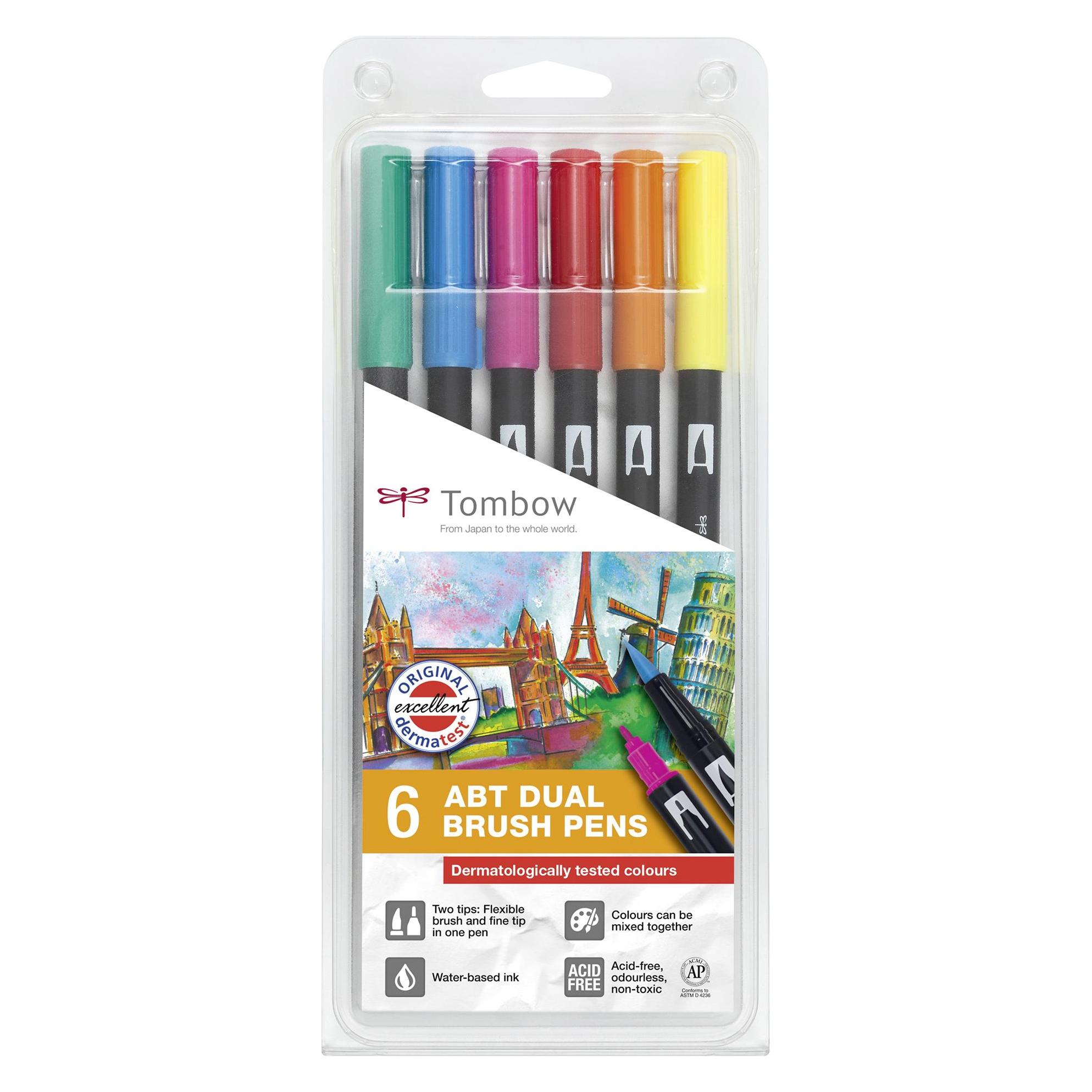 Tombow ABT Dual Brush Pen (6x) (ABT-6P-3)