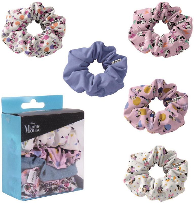 Disney Minnie Scrunchies élastique à cheveux pour enfant 5 pcs