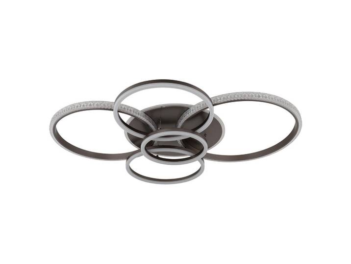 Globo Led-Deckenleuchte, Anthrazit, Klar, Opal, Metall, Kunststoff, 88x11.5x110 cm, CE, Lampen & Leuchten, Innenbeleuchtung, Deckenlampe, Deckenlampen