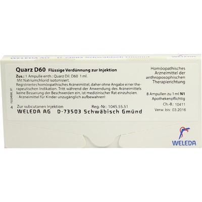 WELEDA AG QUARZ D 60 Ampullen 8X1 ml 01625699