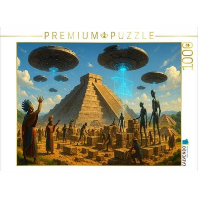 CALVENDO Puzzle Teotihuacán - Götterdrohnen am Werk | 1000 Teile Lege-Größe 64x48cm Foto-Puzzle für glückliche Stunden