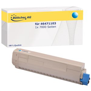 kompatibel für Oki 46471103 cyan Kompatibler Toner