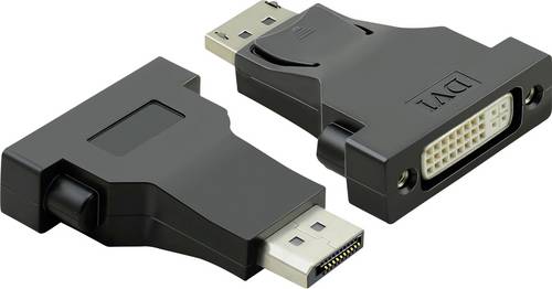 Value DisplayPort / DVI Adapterkabel DisplayPort Stecker, DVI-D 24+1pol. Buchse 0.15 m Schwarz 12.99.3157 DisplayPort-Kabel