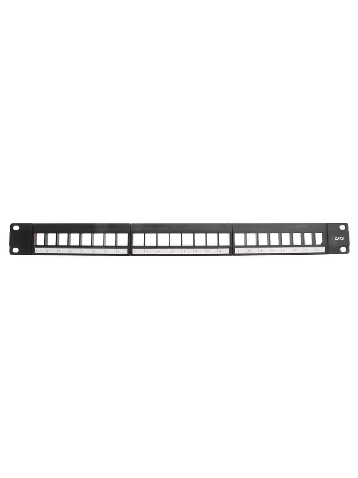 Triax Patch Panel 19" 1U Keystone CAT6 UTP 24 Portar