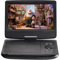 Denver MT-1097 (Tragbarer DVD-Player), Blu-ray Player + DVD Player, Schwarz