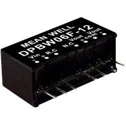MeanWell, Spannungswandler, DC/DCWandlerModule Serie DPBW06 SIP/SIL8 Case Dual Output 1 geregelt