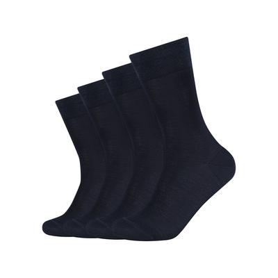 Socken CAMANO "ca-soft", Herren, Gr. 43-46, blau (navy), Baumwolle, Polyamid, unifarben, normal, Socken Socken, mit hoher Verarbeitungsqualität