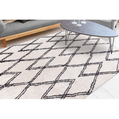 Teppich ME GUSTA "Orlando 325", beige (elfenbein), B:200cm H:27mm L:290cm, Polyester, Teppiche, Teppich, Weicher Hochflorteppich, dezent gestaltet,Fußbodenheizung geeignet