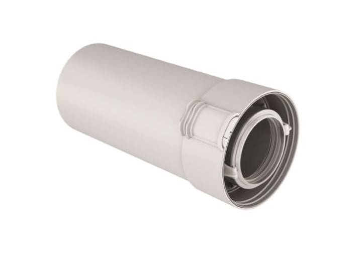UBBINK-Conduit Sekurit 60 100 PPTL PVC Longeur 500 mm. condensation Gaz Fioul Blanc Réf. 229302