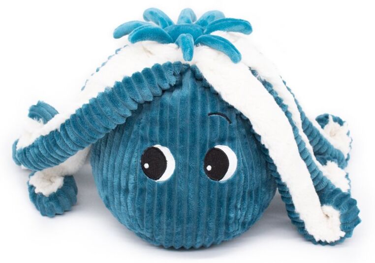 Les Déglingos Peluche Les Ptipotos : Pieuvre Filou maman et son bébé bleu