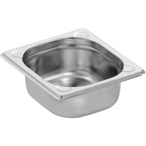Bartscher GN-Behälter Basic Line, 716065, GN 1/6, 1 Liter, Edelstahl, silber, Tiefe 65mm