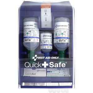 First-Aid-Only Erste-Hilfe-Station QuickSafe Basic, 53-teilig, mit Augenspülungen & Verbandsmaterial