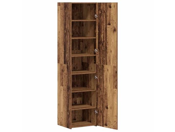 Kaorsrow Highboard Altholz 45x42,5x185 cm Schrank mit Tür Schlankes Standregal in Altholz-Optik mit viel Stauraum hinter der Tür, ideal für Wohnzimmer und Flur.