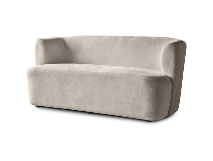 Beautysofa 2-Sitzer Sofa Nori cappuccino velour, Cappuccino, Kunststoff, 150x68x72 cm, Wohnzimmer, Sofas & Couches, Sofas, 2-Sitzer Sofas