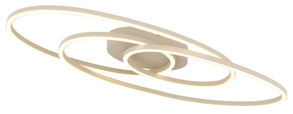 Globo Spira Design Plafondlamp - Zwart - Ovaal