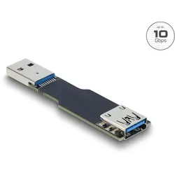 DELOCK USB 10Gbps Adapter USB-A BU < ST gerade flach
