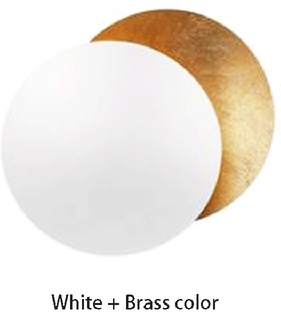 Friendly Fresh Finds Moon Eclipse LED Wall Lamp Modern Nordic Bedroom Wall Sconce white brass