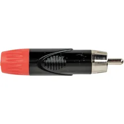 DAP RCA Connector - Male - Black Housing Rote Endkappe