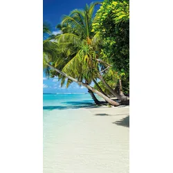 XIMAX Infrarotheizung Bildheizung Print - 600x1200x25 mm, 600 Watt - IR01 (Strand Palme)