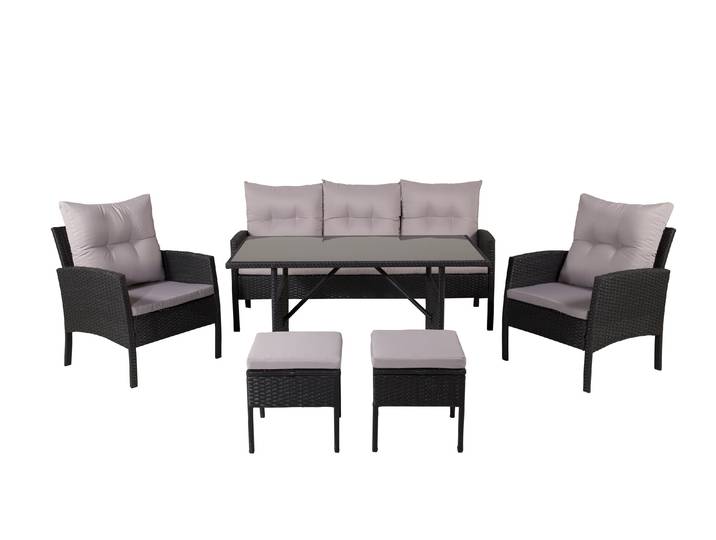 Venture Home Lounge-Set Knock Schwarz