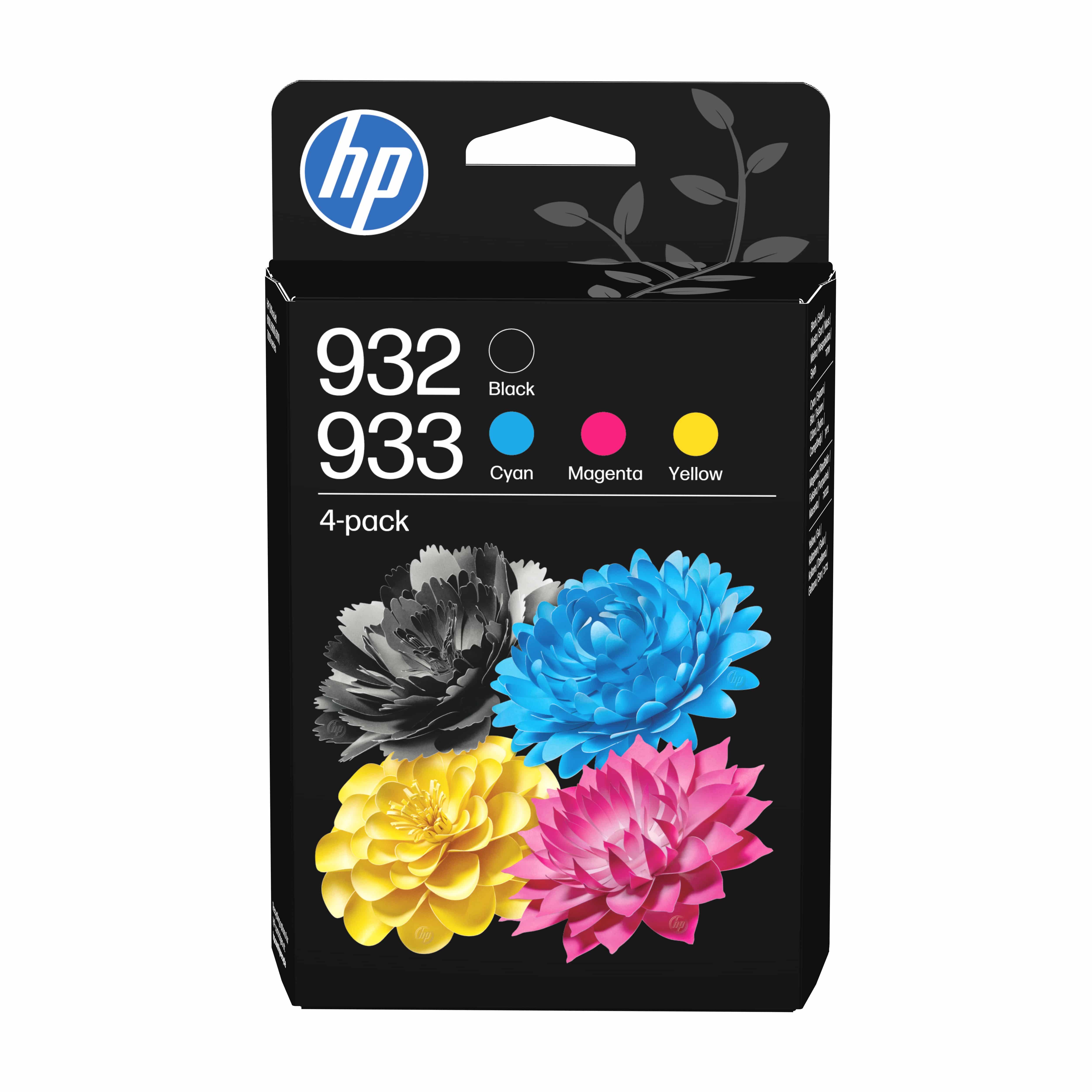 HP Nr.932 originale Druckerpatronen Schwarz/Cyan/Magenta/Gelb 8,5 ml 4 ml 400 Seiten 6ZC71AE