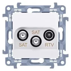 Kontakt CASK2.01/11 (Stecker und Verbinder), SAT Zubehör, Weiss