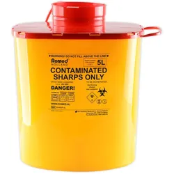Romed Kanülenabwurfbehälter 5 L / 10 Stück
