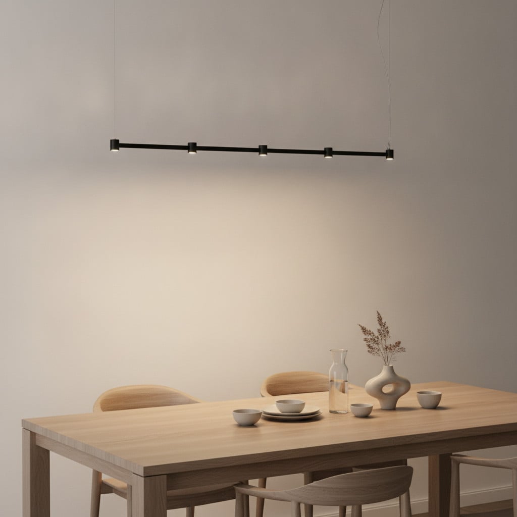 Lyora Design hanglamp Puize 5-lichts zwart aluminium