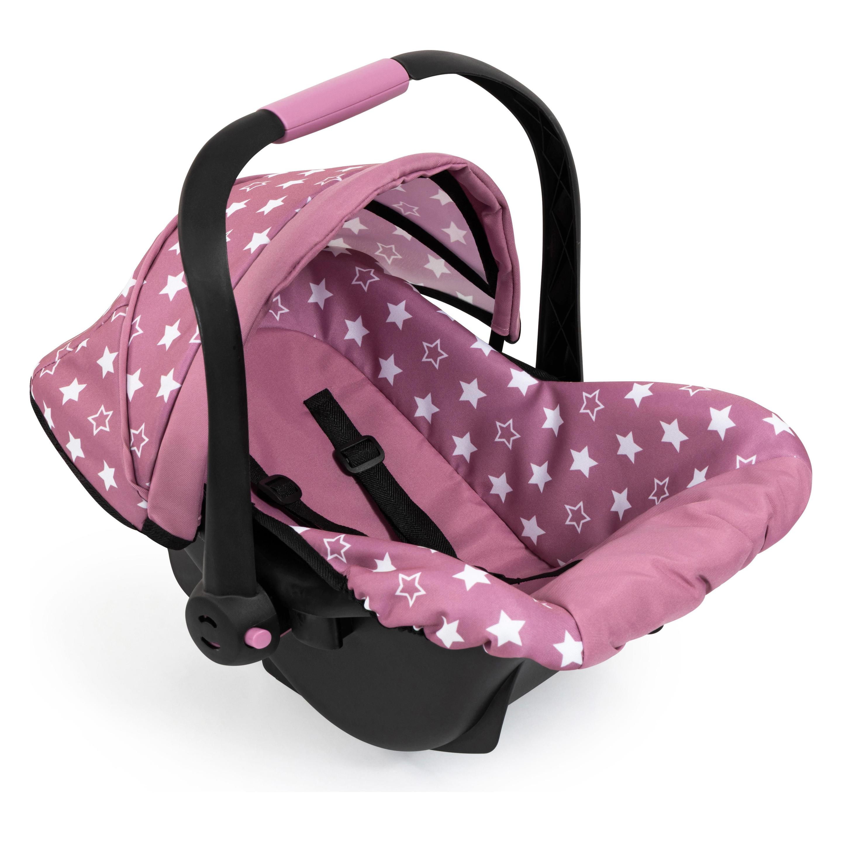 Konjac Sponge Bayer - Deluxe Car Seat with Cannopy - Pink/Dotted (67976AB) (67976AB)