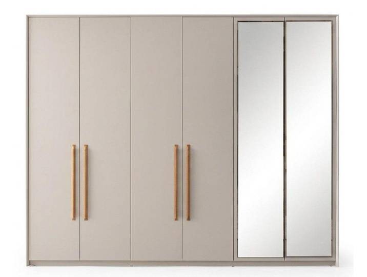 JVmoebel Kleiderschrank Schrank Modern Beige Architektonisch Geräumig Zuverlässig Gemütlich (1-St) Made in Europa