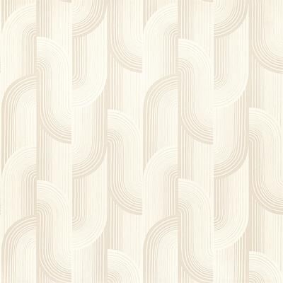 Galerie Wallcoverings Precious Weaves Collection Geometric Swirls Matte Finish Vinyl on Non-Woven Wallpaper Roll