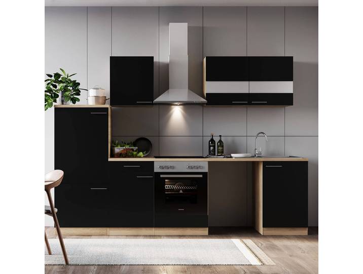 Cuisine Merle I 280cm Noir/Noir
