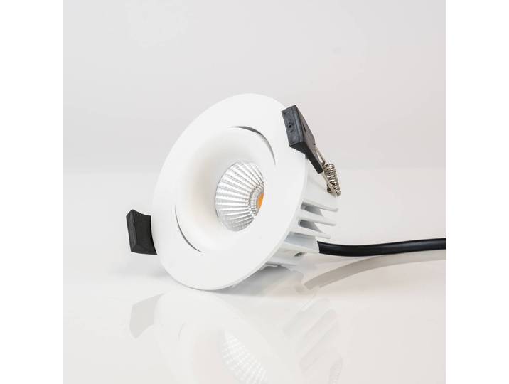 The Light Group SLC OnePro LED-Einbau-Downlight weiß 4.000 K OnePro, dimmbar, weiß / opal, für Wohn- / Esszimmer, Aluminium, Downlights