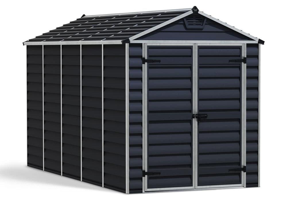 Palram - Canopia Kunststoff Gerätehaus Skylight 612 dunkelgrau 379x185x217 cm