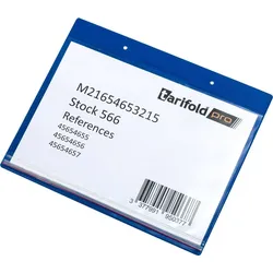 Tarifold Kennzeichnungshülle Dry-Zip A5 quer PVC VE=10 Stück blau