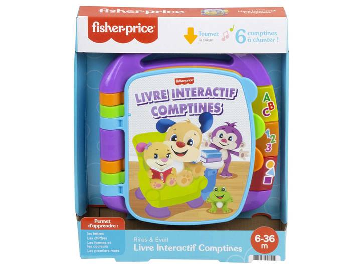 fisher-price-livre interactif comptines-jouet d’éveil musical français