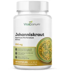 VitaSanum® Echtes Johanniskraut (Hypericum perforatum) – 500 mg Tagesportion (2 Kapseln)