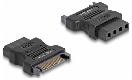 Delock Laufwerk, Strom Adapter [1x Molex 4pol Buchse - 1x SATA-Strom-Stecker 15pol.]