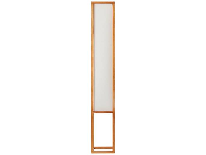 Stehlampe Holz Seaside Naturfarben/Weiß, Fußschalter