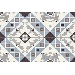 Del Conca Paris Belleville Blu 20x20 cm Bodenfliese / Wandfliese Dekor Matt Eben
