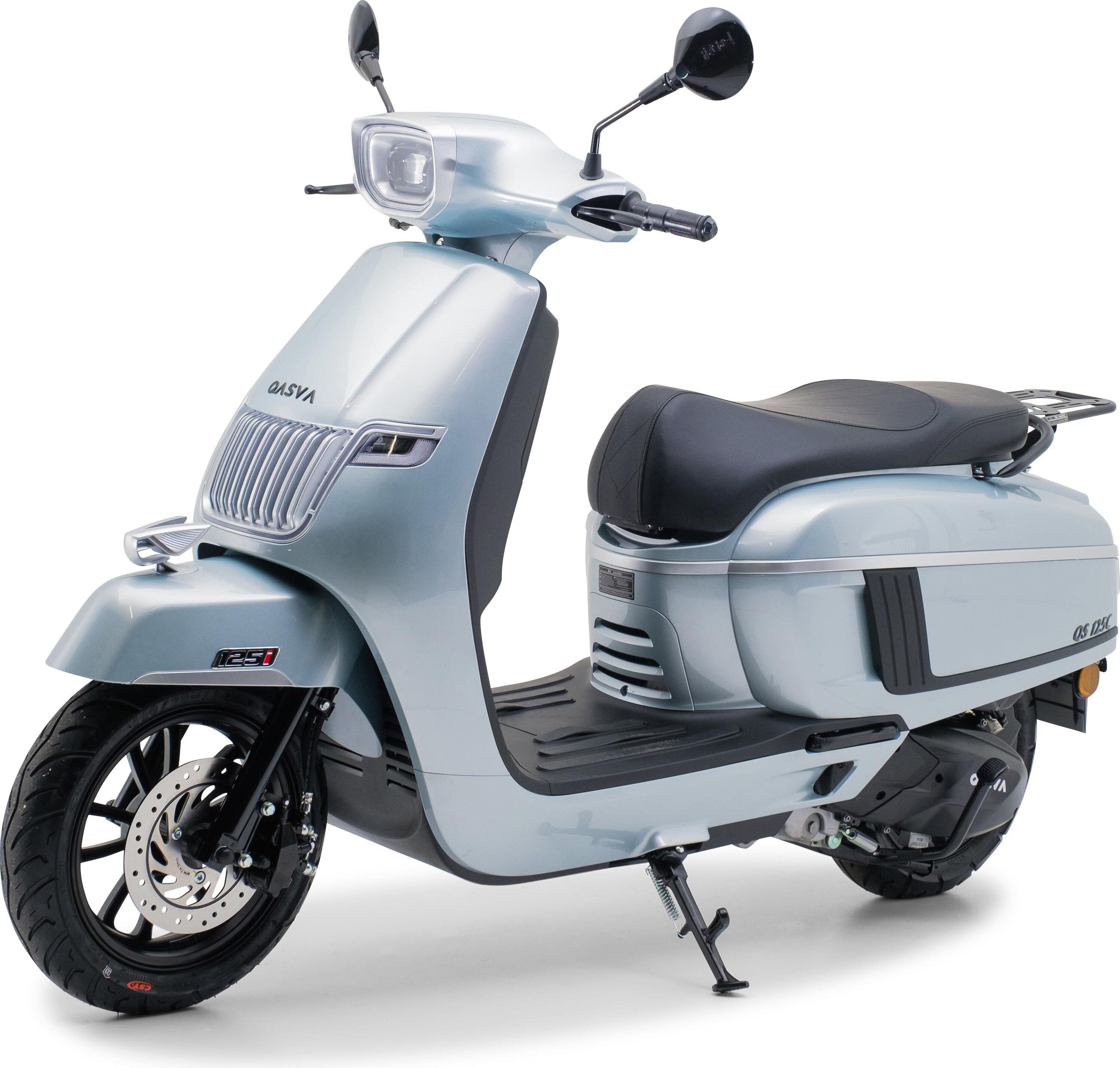 Motorroller 125 ccm Burnout QS125 C 99 km/h Euro 5+ Silber