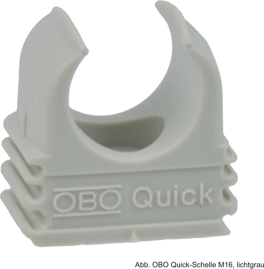 OBO Quick-Schelle M20, lichtgrijs, 100 stuks